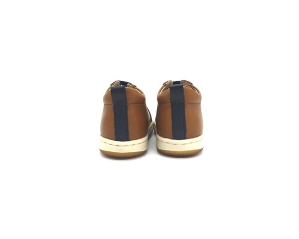 Sneaker primo passo in pelle con lacci