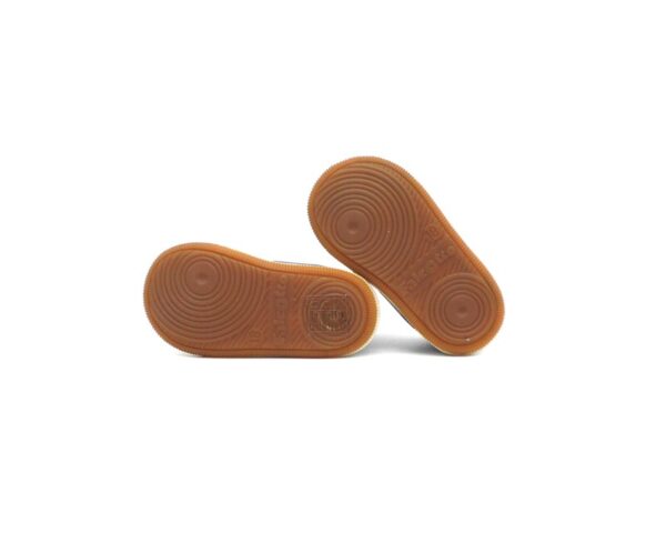 Sneaker primo passo in pelle con lacci