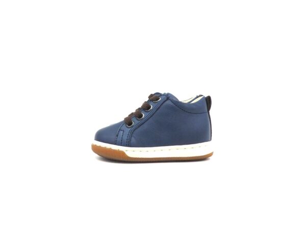 Sneaker primo passo in pelle con lacci