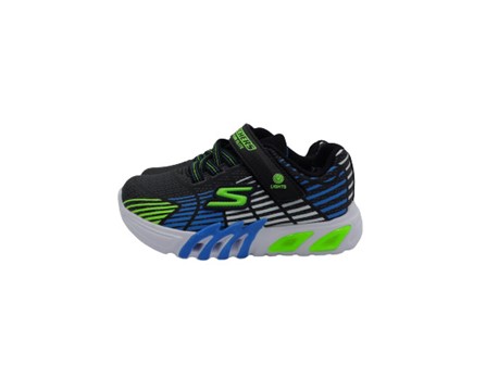 Scarpa ginnica in tessuto tecnico con velcro e luci
