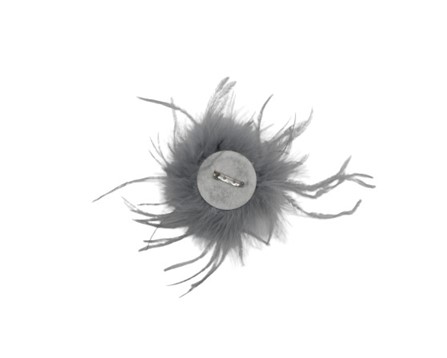 Spilla in piume di struzzo