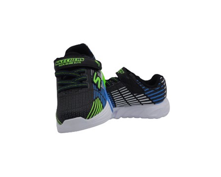 Scarpa ginnica in tessuto tecnico con velcro e luci