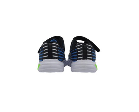 Scarpa ginnica in tessuto tecnico con velcro e luci