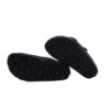Ciabatta in eco pelle con doppie fibbie