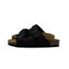 Ciabatta in eco pelle con doppie fibbie
