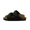 Ciabatta in eco pelle con doppie fibbie