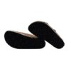 Ciabatta in laminato con doppie fibbie