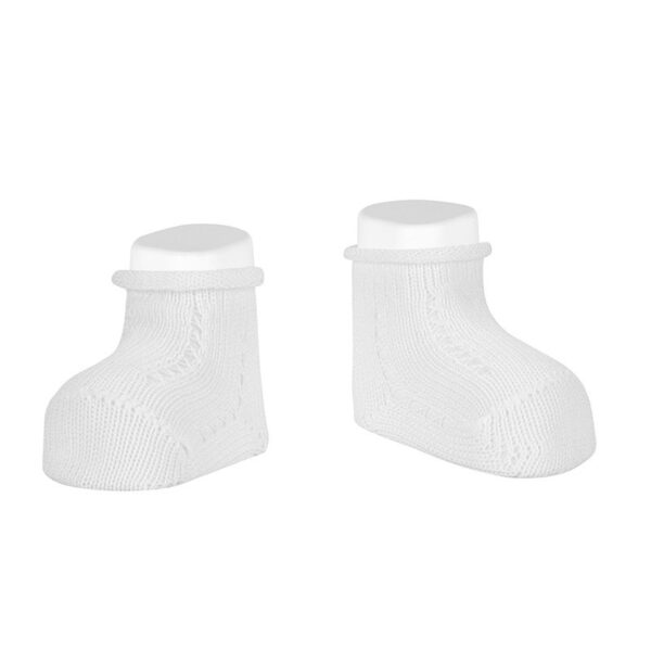 Calzino traforato e polsino risvoltato