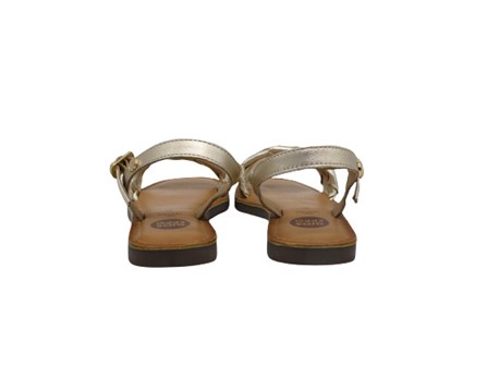 Sandalo francescano in laminato con intreccio