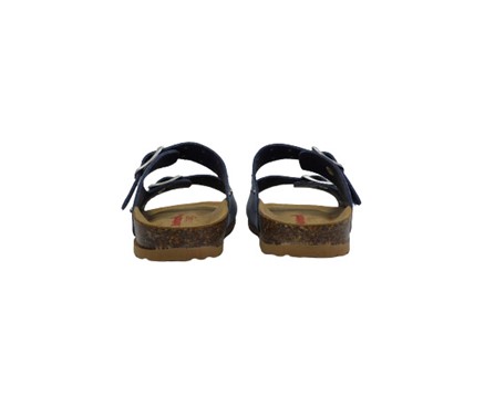 Ciabatta in pelle con borchie