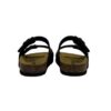 Ciabatta in eco pelle con doppie fibbie