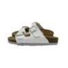 Ciabatta in eco pelle con doppie fibbie