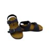 Sandalo in pelle con doppie fibbie