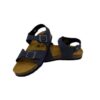 Sandalo in pelle con doppie fibbie
