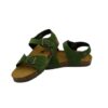 Sandalo in pelle con doppie fibbie
