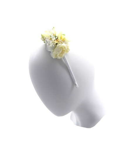 Frontino con rose piccole e fiori