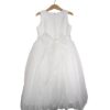 Vestito con balza in tulle e fiore