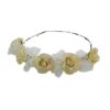 Coroncina con fiori e pizzo