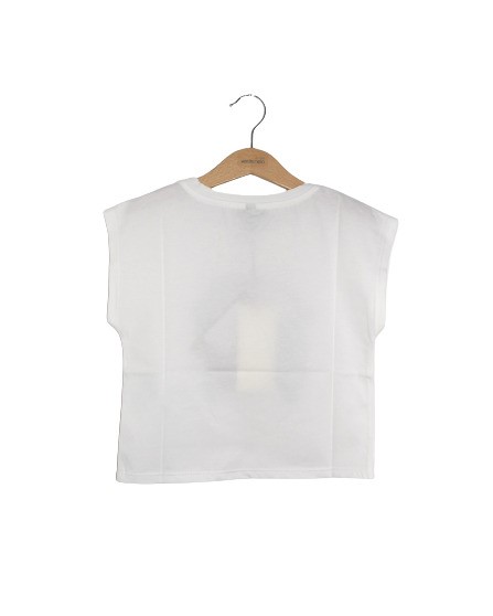 T-shirt mezza manica con stampa autobus peace