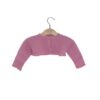 Cardigan in cotone con rifiniture all'uncinetto