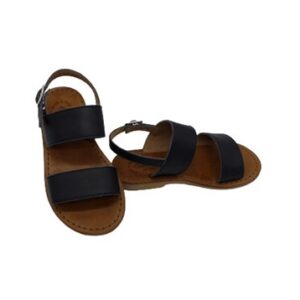 Sandalo in pelle con fibbia