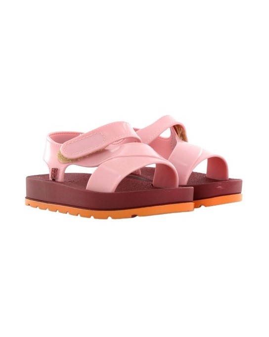 Sandalo in gomma con velcro