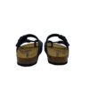 Ciabatta infradito in eco pelle con doppie fibbie