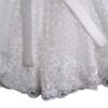 Vestito tulle pois con pizzo con fiori + fascia