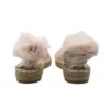 Espadrilles in tessuto con brillantini e nastro in tulle