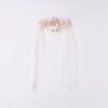 Cintura in tulle con fiori