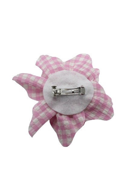Fermaglio fiore vichy