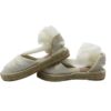 Espadrilles in tessuto con nastro in tulle
