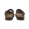 Sandalo in eco pelle con velcro e fibbia