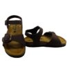 Sandalo in pelle con doppia fibbia