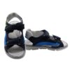 Sandalo in pelle con doppio velcro