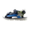 Sandalo in pelle con doppio velcro