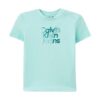 T-shirt mezza manica con stampa logo gradient