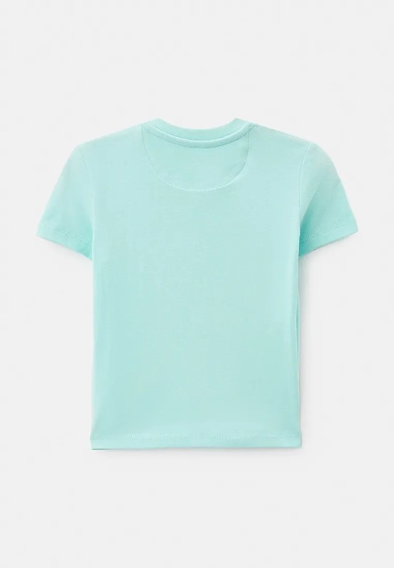 T-shirt mezza manica con stampa logo gradient
