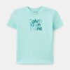 T-shirt mezza manica con stampa logo gradient