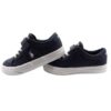 Sneaker in pelle con velcro e lacci