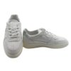 Sneaker in pelle con riporti a contrasto e lacci