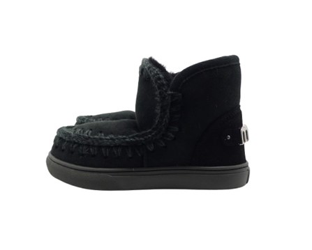 Eskimo basso scamosciato con logo in metallo sul retro