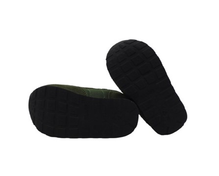 Sneaker in camoscio e tessuto con doppio velcro
