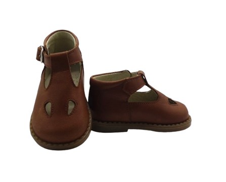 Scarpa due occhi in pelle con fibbia