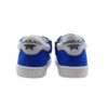 Sneaker primo passo in camposcio con lacci e zip laterale