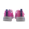 Scarpa ginnica con finti lacci e velcro con led