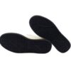 Sneaker in pelle e micro glitter con doppio velcro