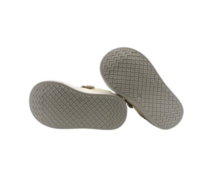 Sneaker primo passo in pelle laminata lacci e zip