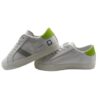 Sneaker in pelle con riporti a contrasto e lacci