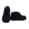 Sneaker primo passo in camoscio con lacci